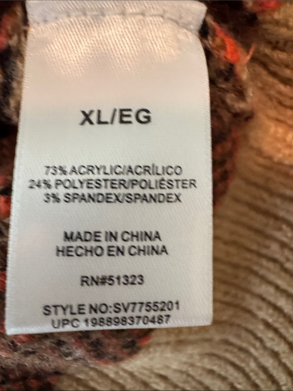 Vince Camuto Beige Crewneck Sweater with Black Cats & Orange Pumpkins - Picture 9 of 9